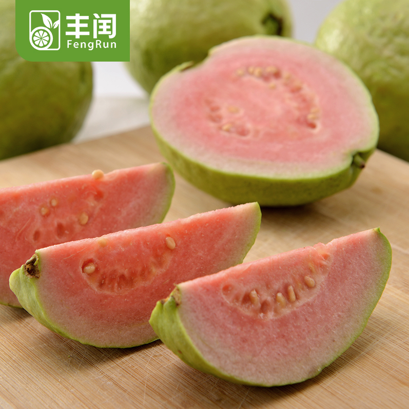 【丰闰】台湾红心 珍珠芭乐 番石榴6个装单果约250-300g 新鲜水果