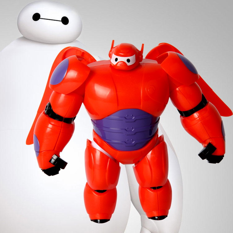Big Hero 6 超能陆战队摆件白胖子 红胖子装甲并合机器人