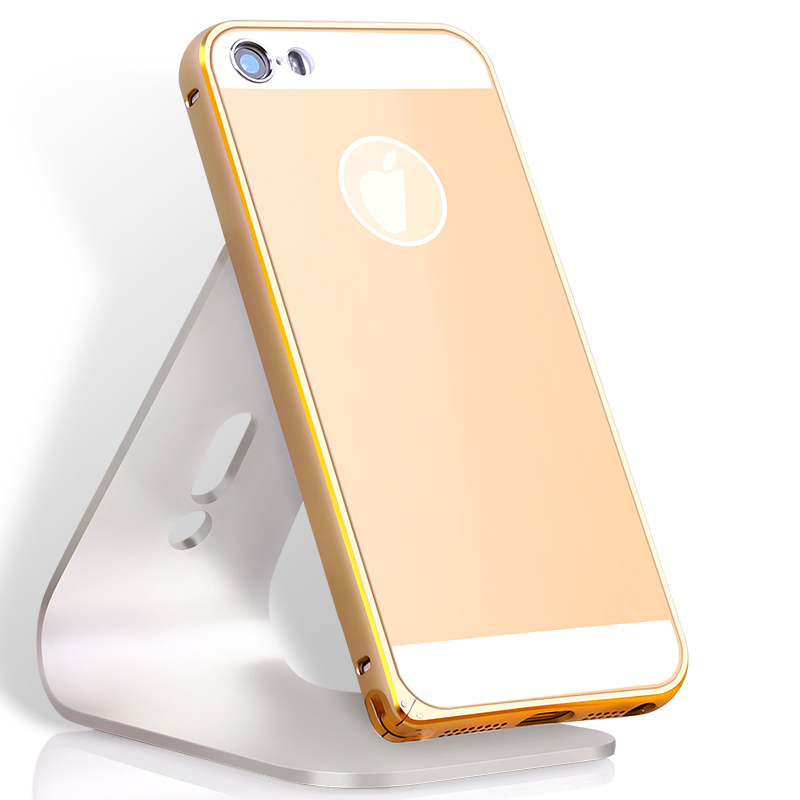 苹果iphone5s手机壳金属边框带后盖铝合金外壳iphone5手机套