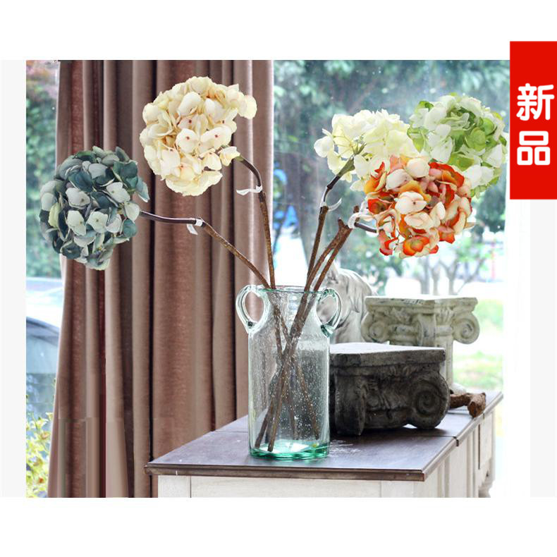 仿真绣球花束套装塑料花假花单支客厅装饰花绢花创意家居摆件花艺