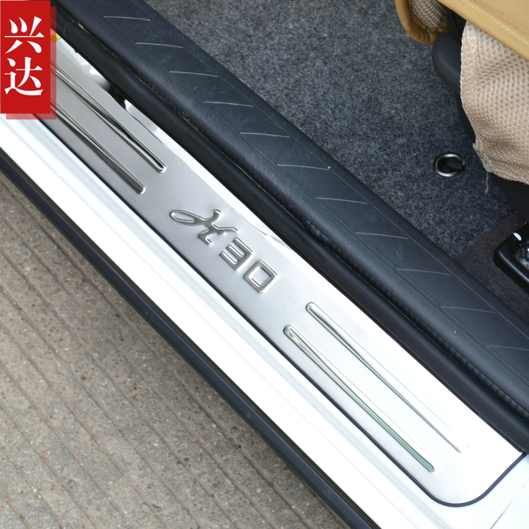 2010-14款东风风神H30CROSS专用纯不锈钢迎宾踏板 H30外置门槛条