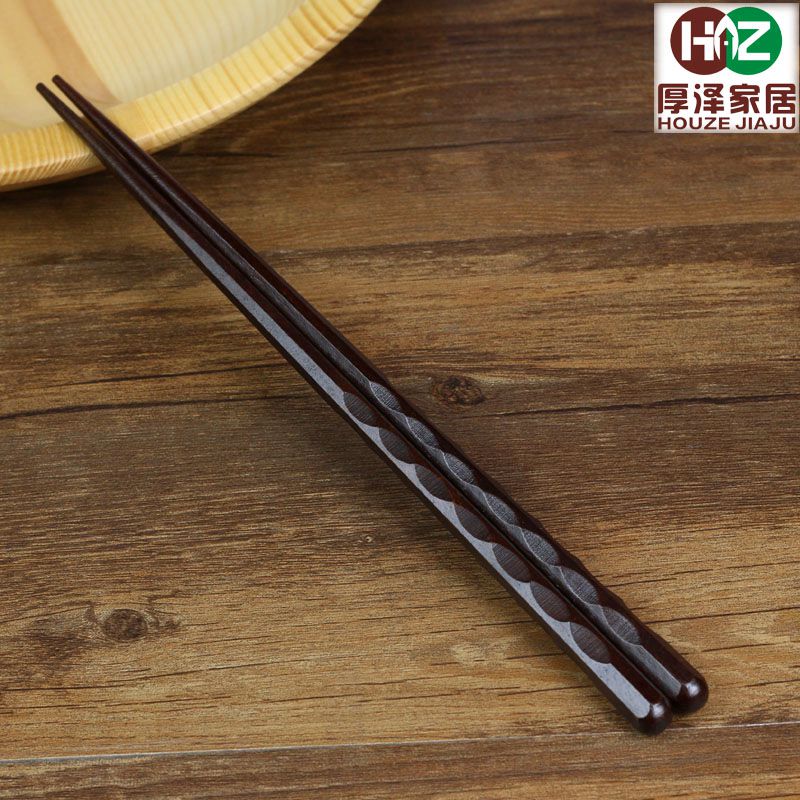 天然印尼铁木高档日式筷子 家用实木质尖头筷子 和风日本寿司餐具