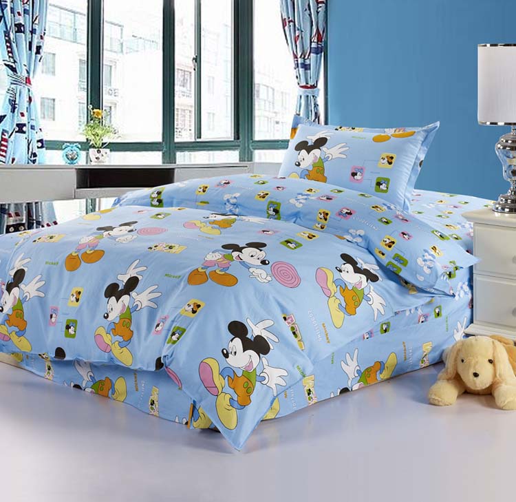 纯棉三件套学生宿舍儿童全棉卡通可爱床上用品1.2m米 1.35m床包邮
