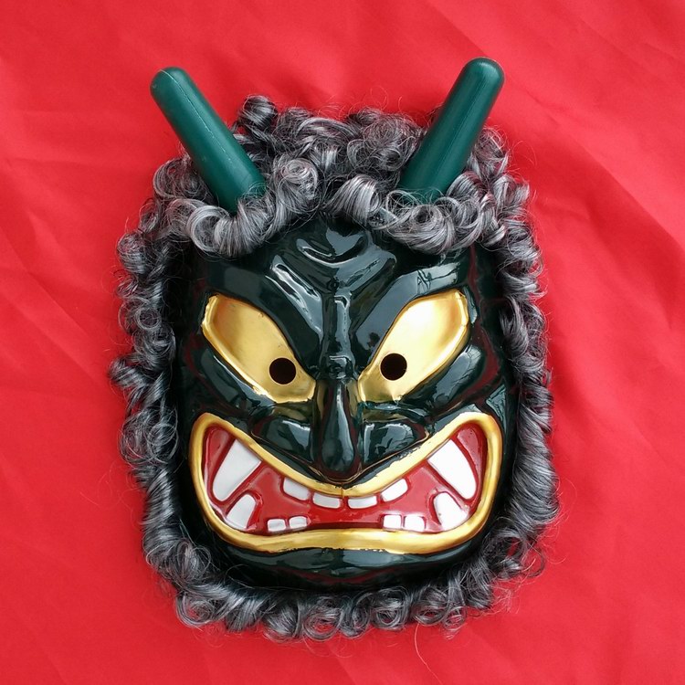 日本鬼首般若面具cos万圣节恐怖恶魔 化妆舞会能剧日式传统道具
