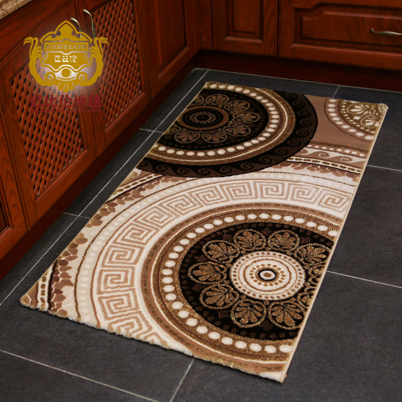 土耳其原产机织托里诺长方形加厚卫浴床边毯可水洗金银丝地毯包邮