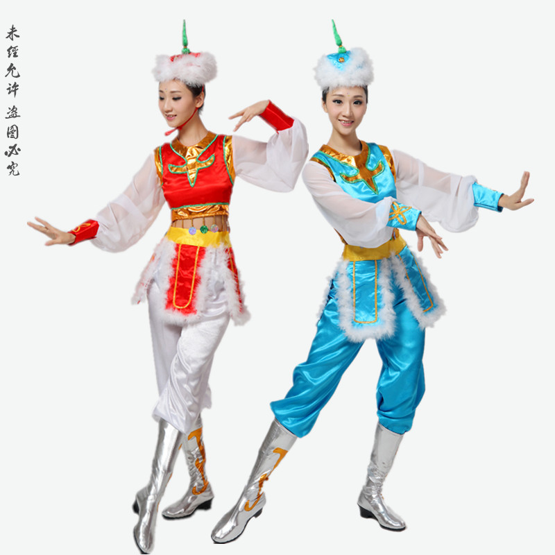 新款/少数民族服装/蒙古族服饰/蒙古演出服装/舞蹈服饰/表演服装