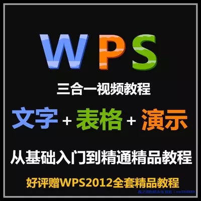 WPS视频教程办公软件教程从入门到精通课程WPS2013文字 表格 演示
