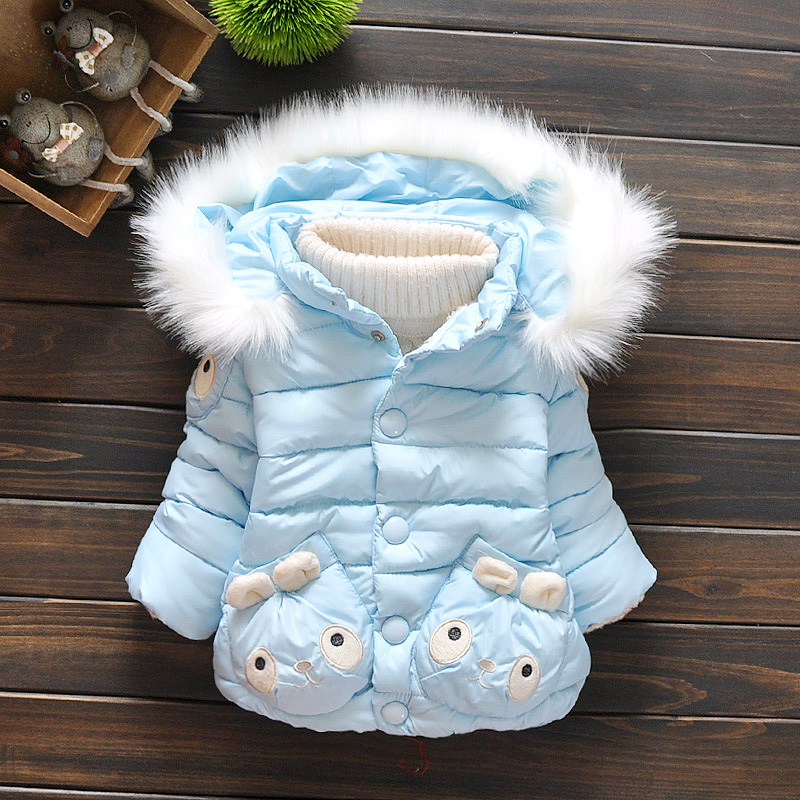 2015新款女童冬装婴儿棉衣女宝宝棉袄棉服加绒加厚外套1-2-3岁半