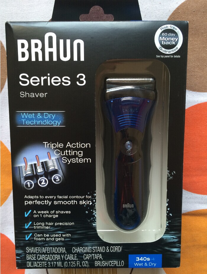 正品 德国Braun博朗3系series 340S-4男士电动剃须刮胡刀