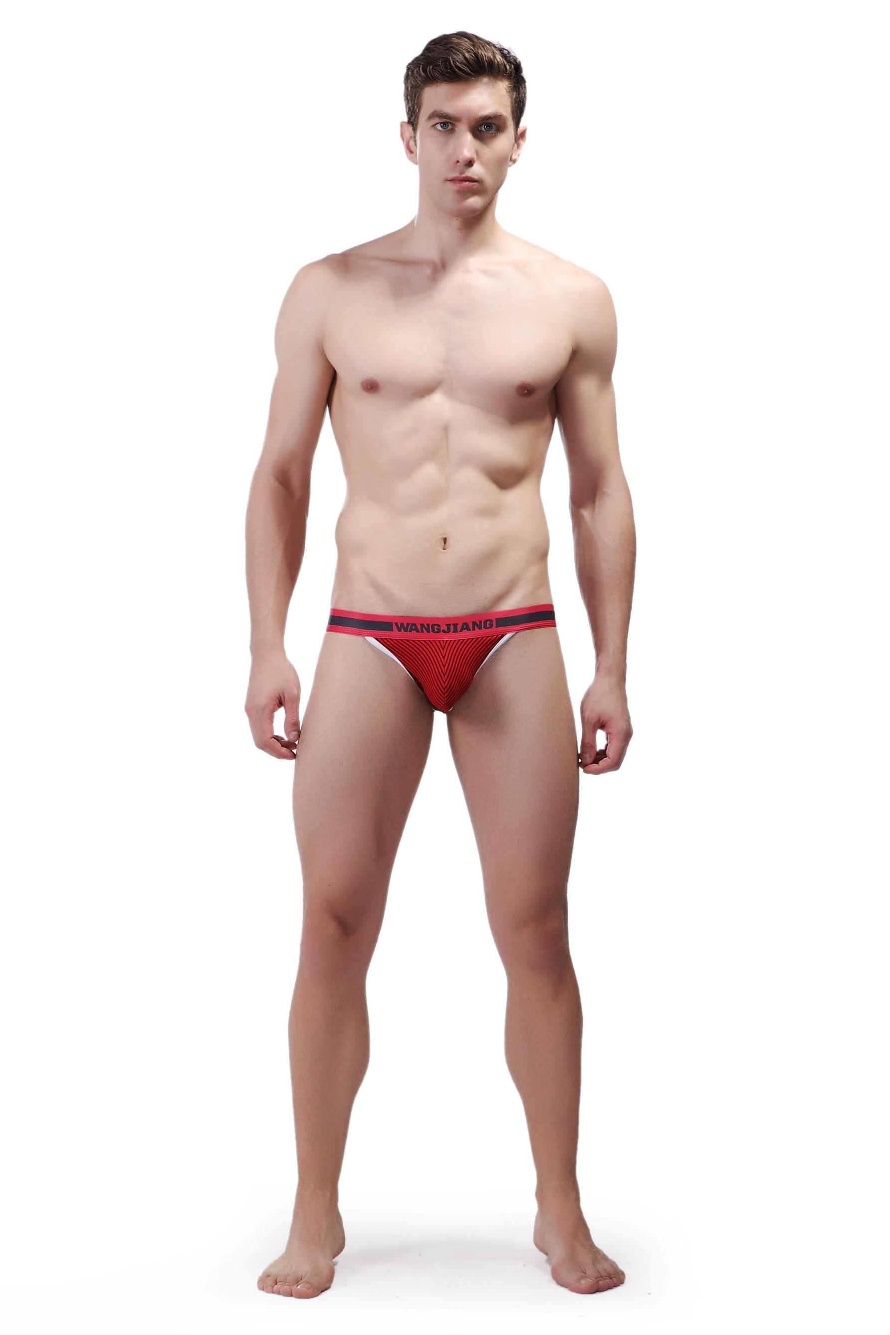 圣诞2015新款内裤男青年红色低腰复古网将透气棉质面料运动双丁裤