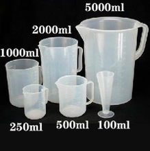 PP材质塑料量杯 带刻度精准盎司杯 水杯奶茶杯量勺 奶茶店/烘焙用