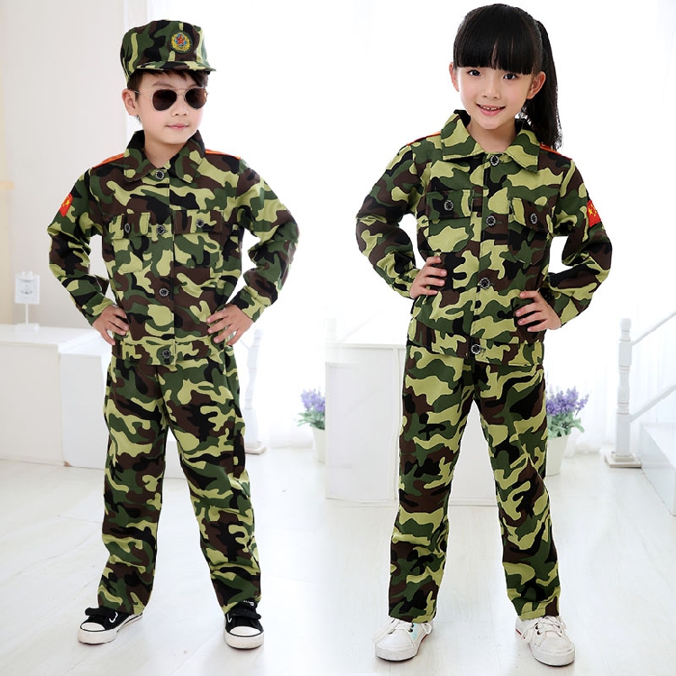 儿童迷彩服军装 迷彩服套装秋冬学生军训迷彩服 幼儿迷彩服特种兵