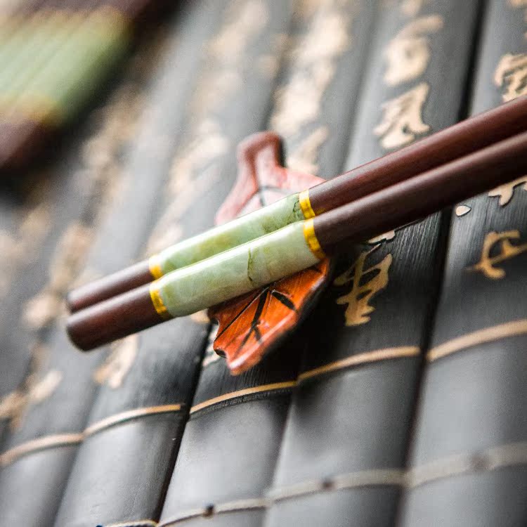 出口韩国 高档中防瓷筷头 日式实木筷子 中式红木筷子 结婚礼品筷