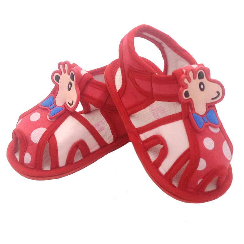 2015夏新款小羊宝宝布凉鞋包头防滑学步鞋儿童凉鞋男女婴儿鞋包邮