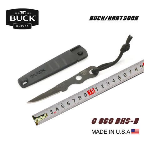 原装正品美国Buck 860bks巴克野营户外挂脖刀哨兵刀生存徒步直刀
