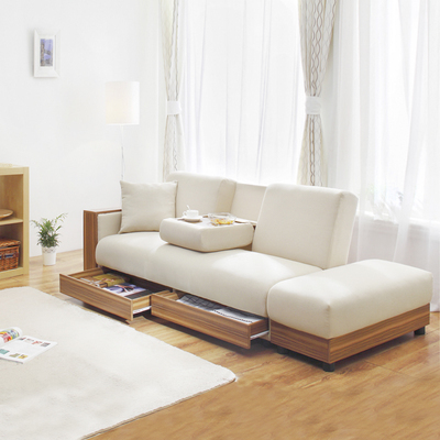 宜家小户型多功能布艺沙发床可拆洗沙发可折叠带储物皮艺客厅沙发
