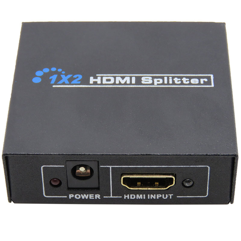 振德包邮HDMI一进二出分屏器HDMI splitter 1 IN 2 OUT可同时双显