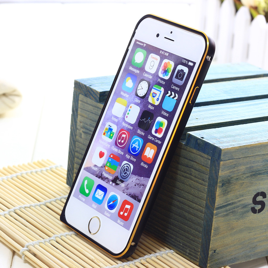 苹果iPhone6金属边框 全包防摔4.7寸保护壳 圆弧超薄6手机保护套