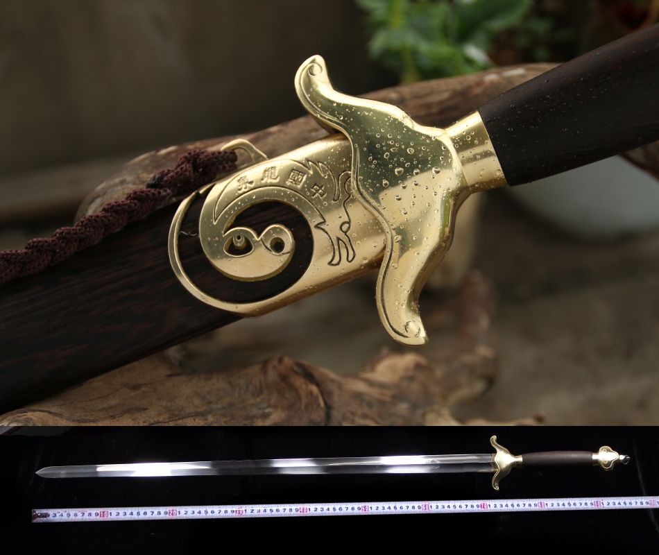 太极剑最新款龙泉宝剑软剑不锈钢体育用剑花梨舞剑 未开刃