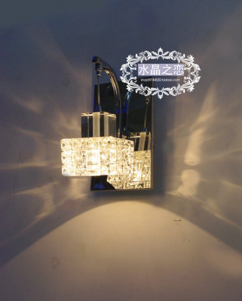 LED水晶镜前灯水立方水晶壁 镜柜灯浴室灯卫生间简约