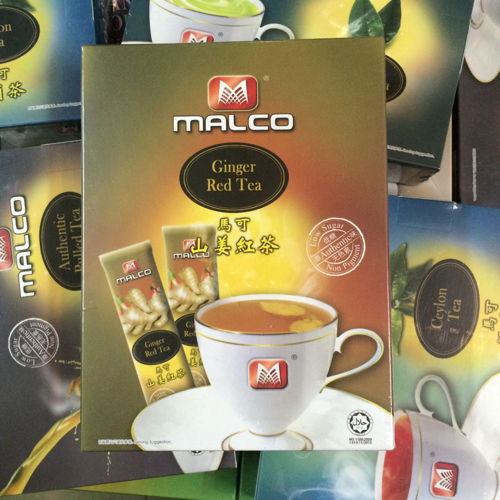 马来西亚怡保马可山姜红茶MALCO姜茶 马可白咖啡