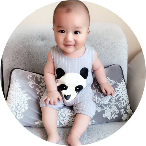 韩版可爱男女宝宝连体衣婴儿哈衣卡通熊猫爬服婴儿短袖夏装童装