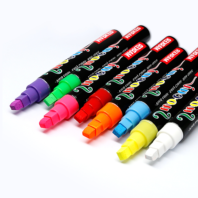 发光黑板专用荧光笔POP笔彩色记号笔玻璃板笔写字荧光板笔水性笔