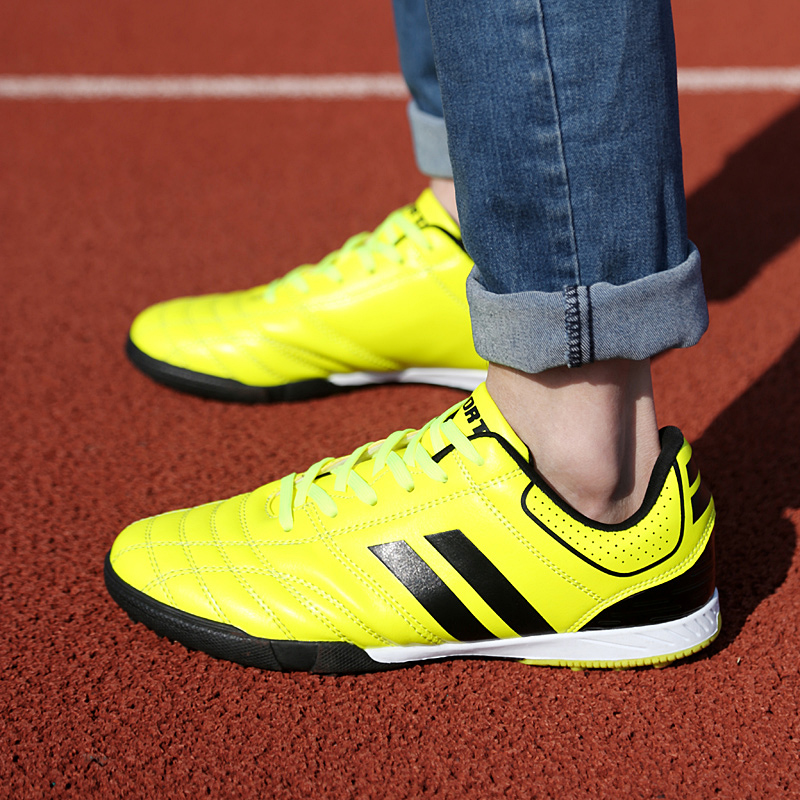 春季男士韩版潮流运动休闲跑步鞋校园学生双杠黄色简约舒适板鞋