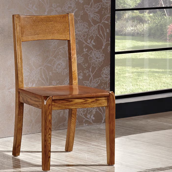 特价宜家餐桌椅 水曲柳餐椅 实木椅子 家用椅子靠背坐椅子yma908