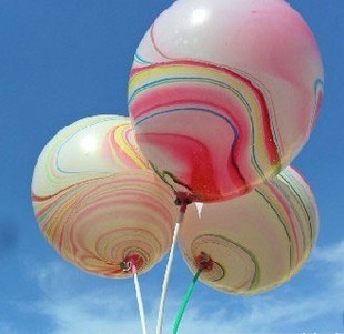 彩云气球 云彩气球 玛瑙气球 特色油画气球印刷气球 琉璃气球