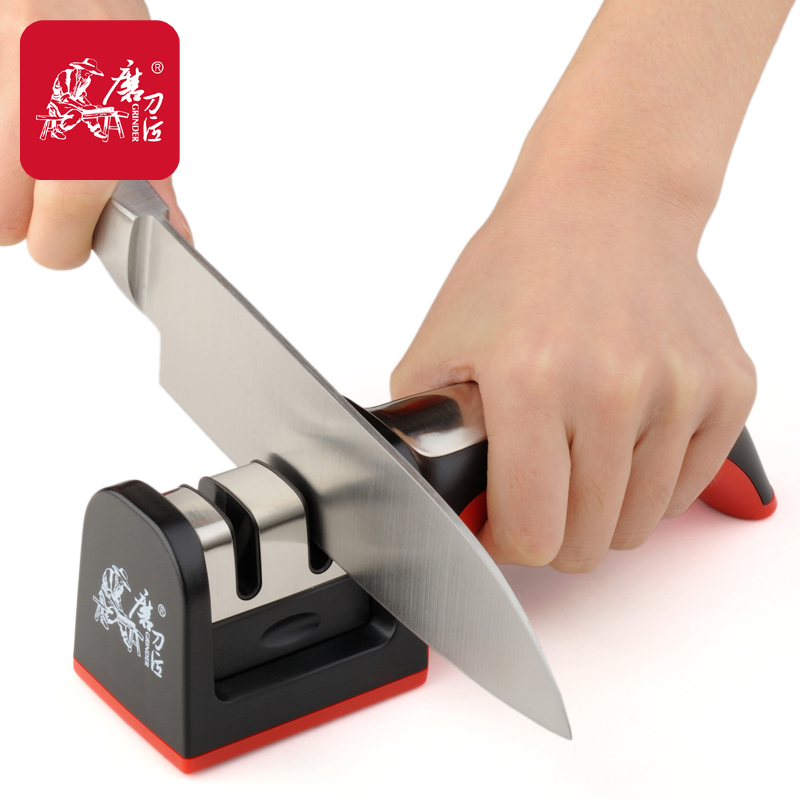 磨刀匠不锈钢磨刀器 可拆卸磨刀头磨刀器 家用菜刀磨刀石