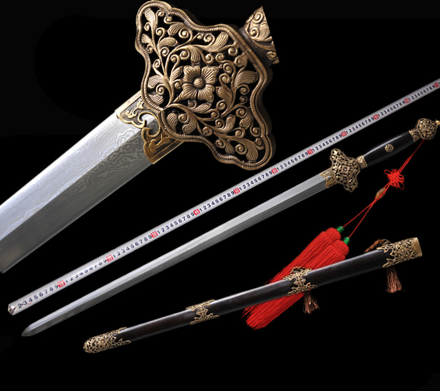 正宗龙泉宝剑特价 花纹钢镂空高档剑 收藏赠品 精美礼品剑未开刃