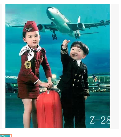 儿童空姐机长服装/幼儿职业服/小孩飞行员服装/儿童演出服男女款