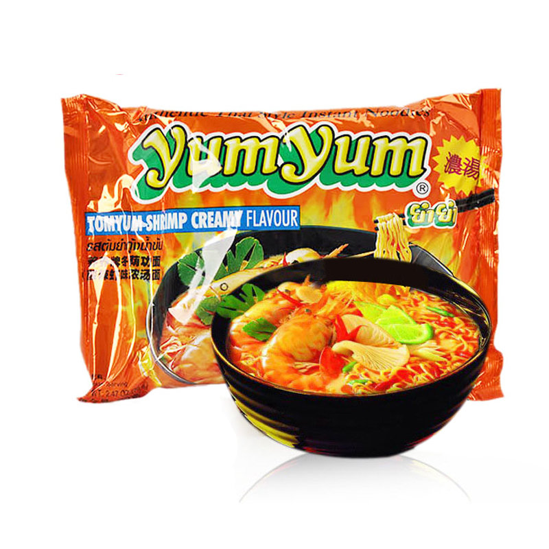 满10件免邮/泰国进口方便面yumyum养养牌浓汤冬阴功泡面袋装食品