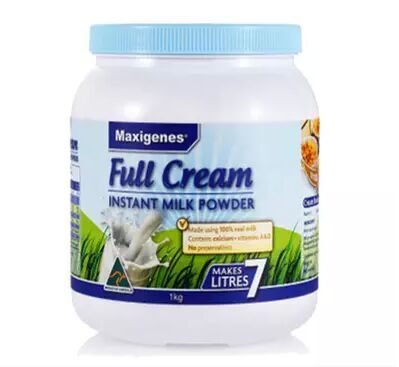 澳洲 美可卓MAXIGENES FULLCREAM 蓝胖子奶粉全脂高钙维D成人奶粉