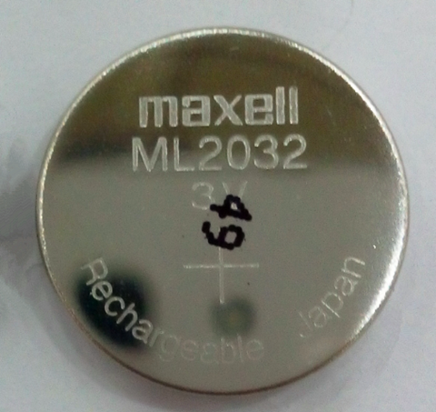 MAXELL麦克赛尔 ML2032 可充电电池 100%全新进口原