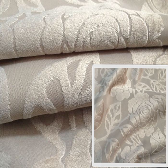 割绒高档提花沙发布料欧式沙发垫抱枕套加厚柔软舒适装饰面料