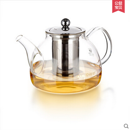 KAMJOVE/金灶A-10泡茶壶茶艺壶耐热玻璃煮茶壶花茶壶飘逸杯大容量