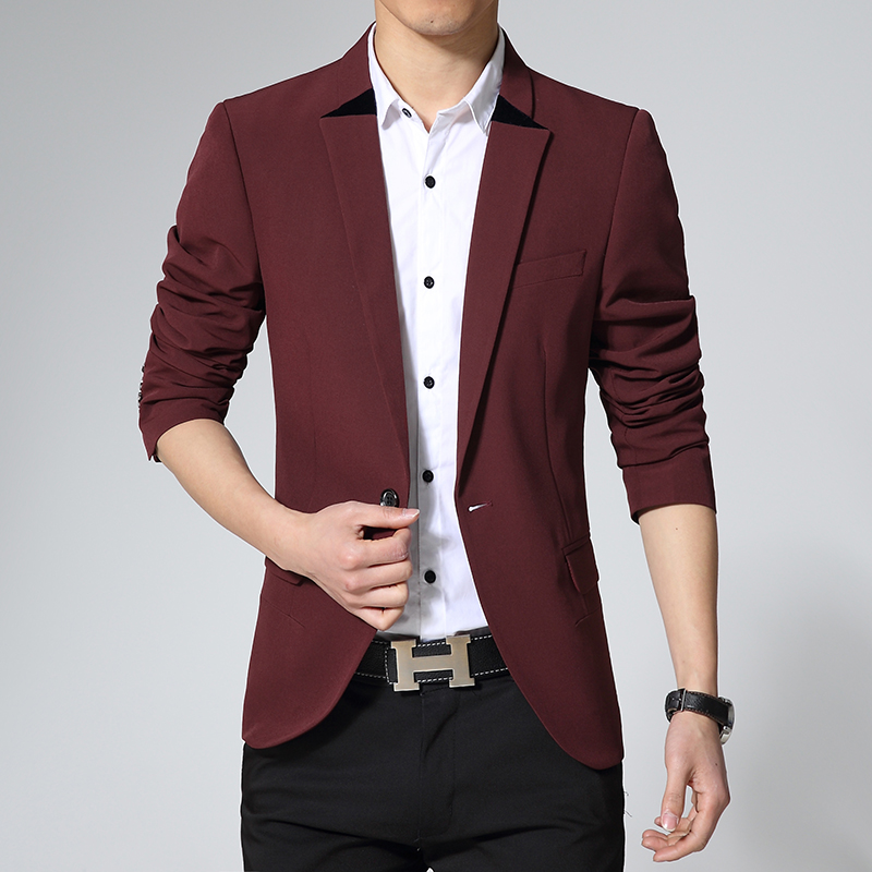 2015春秋新款男士休闲西服上衣青年韩版修身型男版薄款小西装外套