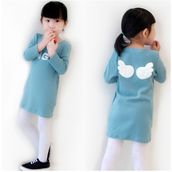 女童卫衣2015新款童装女童韩版中长款套头卫衣T恤儿童纯棉长袖厚