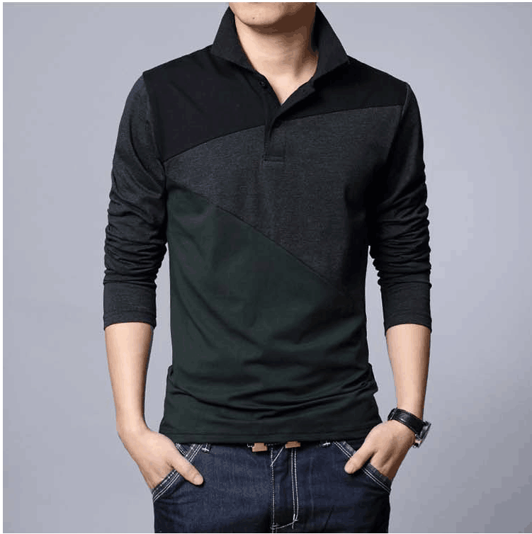 2015夏季新款时尚男t恤韩版休闲拼色黑色男士短袖纯棉青年t恤衫