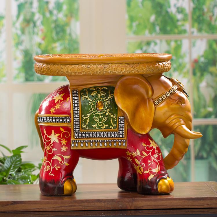 欧式龙凤树脂象凳装饰坐凳大象摆件吉祥如意家居装饰品乔迁礼品