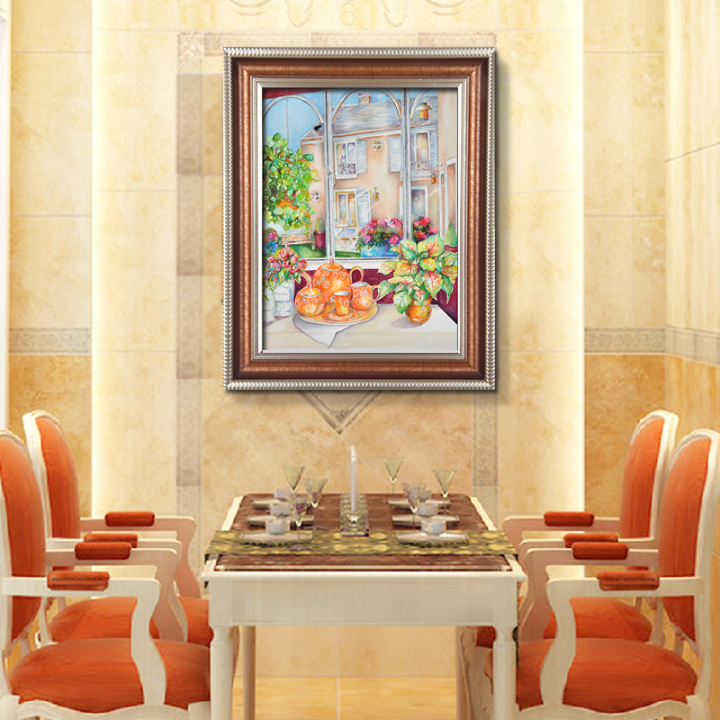 餐厅装饰画水果单幅有框画玄关壁画竖版走廊客厅卧室沙发墙画挂画
