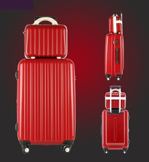 时尚女用拉杆箱万向轮20寸旅游旅行箱包学生行李箱子母箱24寸