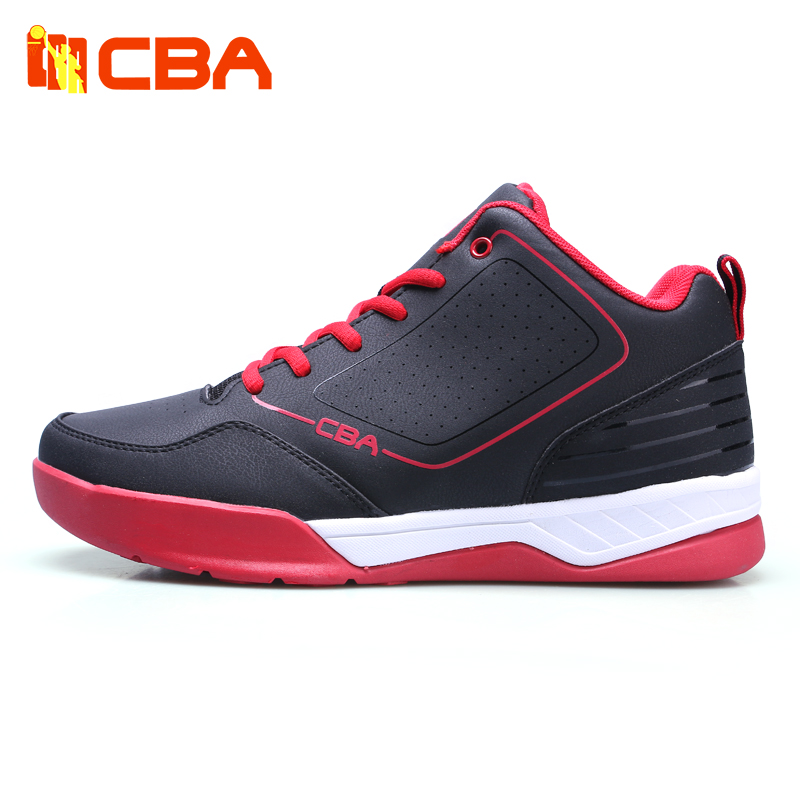 CBA正品男子篮球鞋 2015年夏季新品透气防滑运动鞋 高帮比赛球鞋