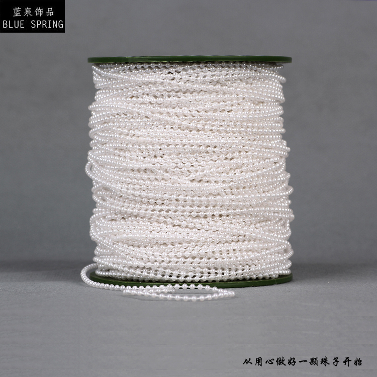 蓝泉饰品 DIY饰品配件2.5mm棉线连线珠100米卷装吊牌链