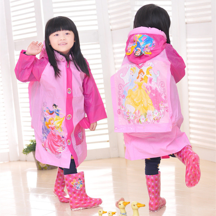 新款韩版卡通儿童雨衣男童女童宝宝小学生书包位雨披幼儿园雨衣
