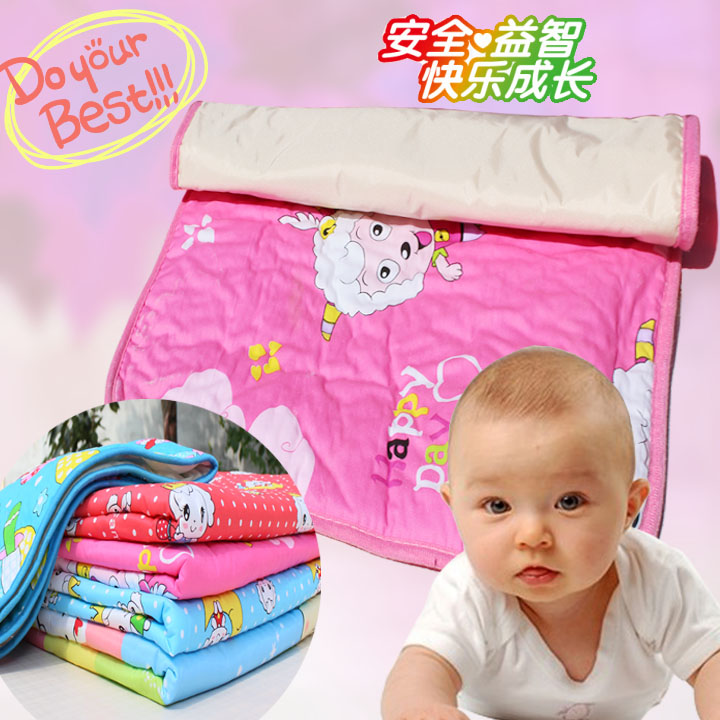 纯棉婴儿隔尿垫可洗宝宝床垫防水透气大号护理垫100*150夹棉包邮