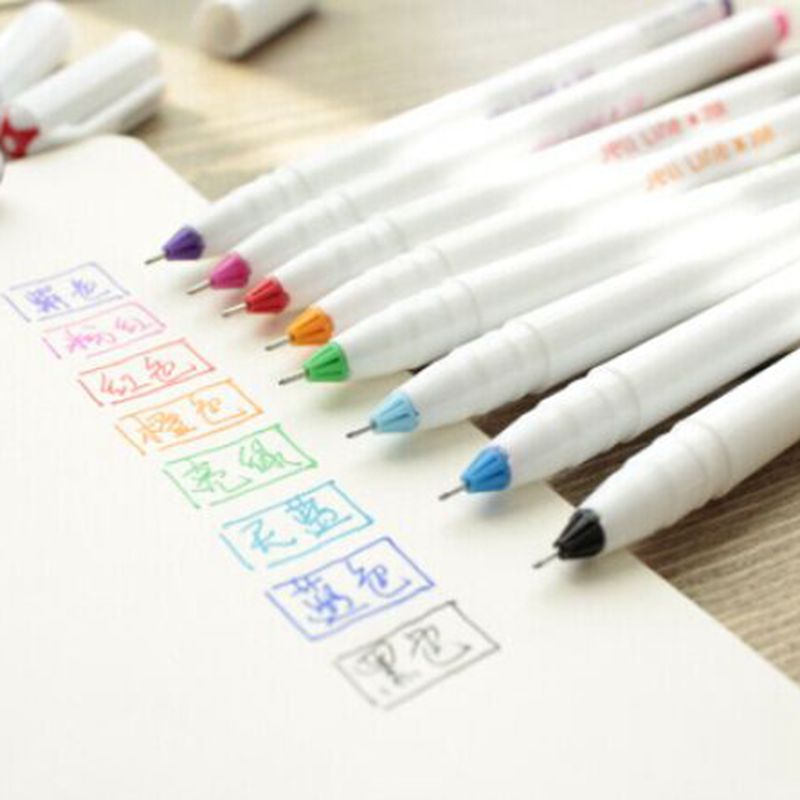 苏铁韩国文具新款可爱慕那美糖果彩色中性笔针管式水性彩色笔水笔