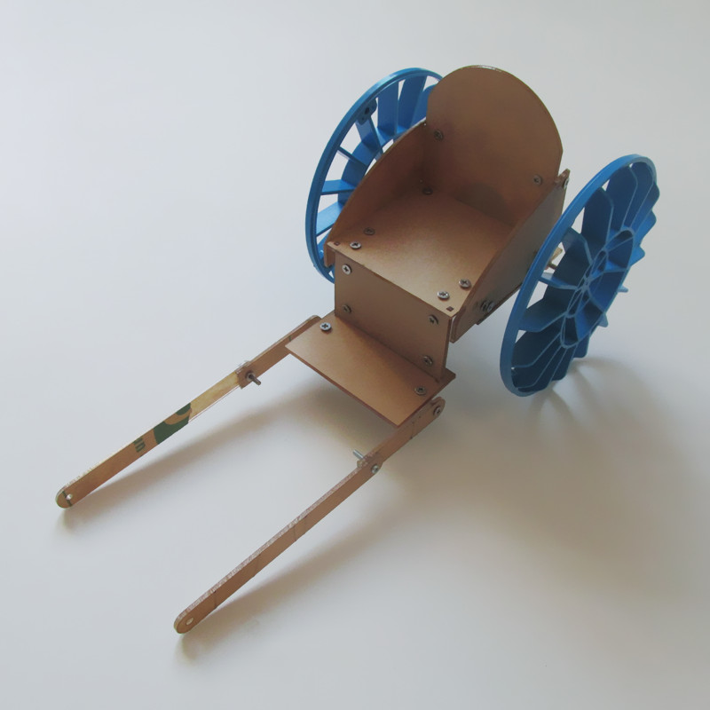黄包车 科技小制作 手工拼装益智玩具 科学小发明 两轮车